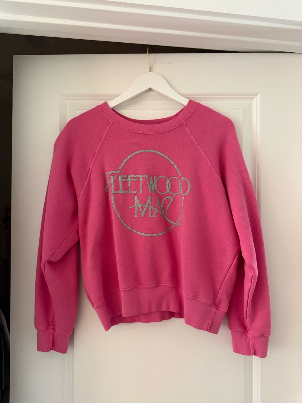 Daydreamer Hot Pink Fleetwood Mac Logo Crewneck